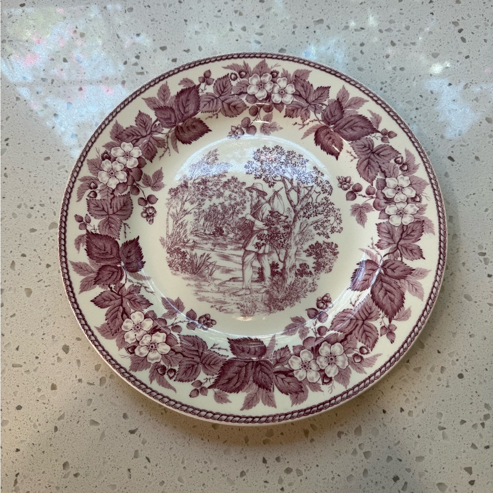 Wedgwood Plum Botanical Dinner Plate